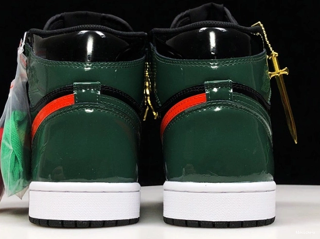 Cheap TBkick Black Retro Orange-Fir Team Jordan High 1 OG AV3905-038 x SoleFly Air 0627